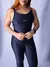 Macacão Flux Canelado com Alças Cruzadas nas Costas - Preto - Use Maya Fitwear | Moda Fitness Feminina | Roupas Fitness Premium