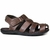 Sandália Papete Masculina de Couro Chocolate. - comprar online