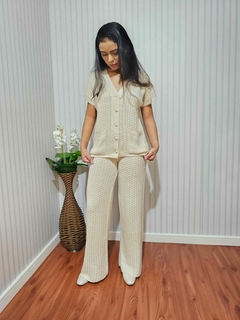 Conjunto Calça e Camisa manga curta - Marino Fashion Store