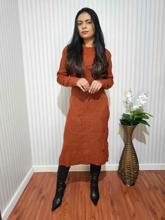 Vestido Mousse Tricô Midi - comprar online