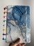 Caderno disco mármore 80 fls-Azul