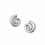 Aretes espiral plateados - comprar en línea