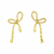 Aretes moño dorado - comprar en línea