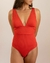 Traje de baño completo rojo