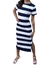Vestido Longo em Modal Listrado - comprar online