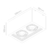 Plafón techo Ecu 13.2x22.8cm Negro 2 Luces para Dicro - comprar online