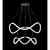 Colgante Decorativo LED 38W Negro