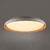 Aplique Techo Plafón LED 36W Lys 53cm Plata con Madera Luz Cálida Dimerizable