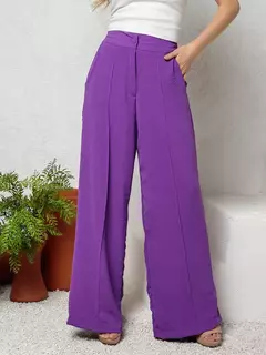 Imagen de Pantalones de Pierna Ancha para Mujer - Estilo Informal y Cómodo
