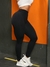 Sport Studio Leggings esportivas Calça Canelada modeladoras sem costura de cintura alta em cor sólida na internet