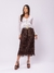SAIA COURO FRANJA BOHO - comprar online