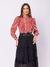 CAMISA CHIFON RENDA BABADO BOHO - loja online
