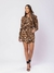 CONJUNTO CAMISA E SAIA ANIMAL PRINT BOHO