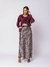 SAIA LONGA CETIM ANIMAL PRINT BOHO