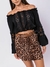 SAIA CURTA ANIMAL PRINT BOHO