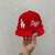 "L.A" PLANA CERRADA ROJA CON PARCHES