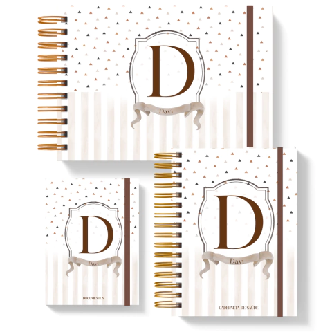 Kit Maternidade - Monograma Neutro Marrom - comprar online