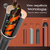 Modelador de cabelo automático Glowi com tecnologia de íons negativos para reduzir frizz, mostrando cabelo enrolado e camadas internas de nano prata, cerâmica e condutor térmico