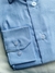 Camisa Social Alfaiataria azul claro quadriculado pequeno - Linha Essenza na internet