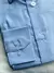 Camisa Social Alfaiataria Micro Xadrez Azul Claro C/ Branco Punho Duplo na internet