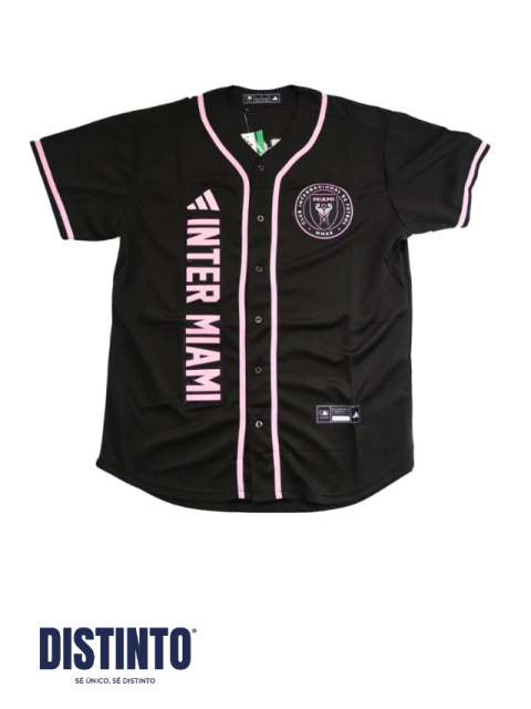 Jersey Tipo MLB Inter Miami Negra - Messi #10 | Camiseta Oficial Fútbol 2023