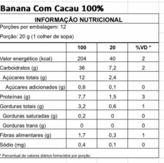 Banana com Cacau 100% - comprar online