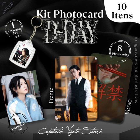 Kit Agust D '해금' | - Com 8 Photocards, 1 Postcard e 1 Chaveiro - Fanmade – | BTS - Army - Suga - Ver. 2 - comprar online