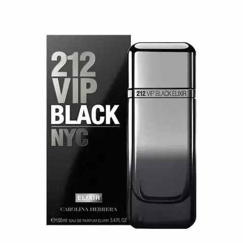 212 VIP Black Elixir Carolina Herrera 100ml – Perfume Masculino