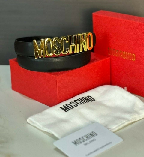 CINTURON MOSCHINO NEGRO