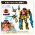 Imagem do Bandai genuíno dx no.1 sentai gozyuger anime dourado de serra espada leon buste
