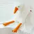 90-190cm adorável grande ganso branco lance travesseiro brinquedo de pelúcia g na internet