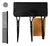 KIT TIJERA CANINA X3 + PEINILLA(DORADO Y NEGRO)