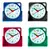 RELOJ DESPERTADOR TRAVEELING RV-03 (AZUL,VERDE NEGRO Y GRIS)