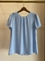 BLUSA DECOTE COM PREGAS - loja online