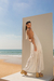 Vestido off white bordado - comprar online