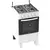 Imagem do Fogão Realce 4 Bocas Ares Manual Mesa de Inox Forno 50 Litros Branco
