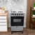 Fogão 4 Bocas Clarice Delicato Mesa Inox com Forno - Kromanox - Magazine Santa Fé | Móveis, Eletros e Crediário Fácil