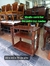 Mesita carro bar de cedro con ruedas - comprar online