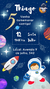 Convite Astronauta Digital Whatsapp Aniversário - comprar online