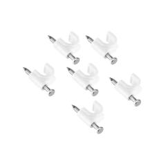 Grapas de plástico para cable redondo con clavo 6 mm 6416 Adir - comprar en línea