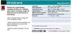 TALADRO ATORNILLADOR 12V VVR DF333DWYE MAKITA en internet