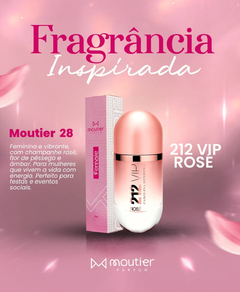 MOUTIER Nº 28 Fragrância Inspirado 212 VIP ROSE - comprar online