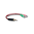 Cable Adaptador Miniplug 3.5 MM M a 2 Miniplug 3.5 MM H - comprar online