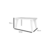 Mesa Rectangular 75x140 Cm Blanca C Refuerzo en internet