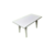 Mesa Rectangular 75x140 Cm Blanca C Refuerzo - comprar online