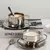 Conjunto Elegance Inox – Xícaras com Bandeja