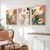 Imagem do Posters Boho Floral - Pintura em Canvas para Ambientes Contemporâneos (3 peças)
