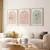 Trio de posters - Botanic - Tons pastéis