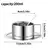 Conjunto Elegance Inox – Xícaras com Bandeja - comprar online