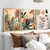Posters Boho Floral - Pintura em Canvas para Ambientes Contemporâneos (3 peças) - comprar online